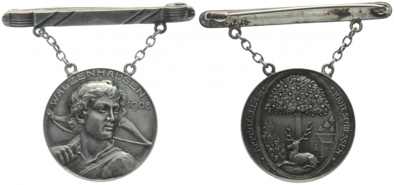 1908 Walzenhausen - Silber - Aussserhodisches Kantonalschiessen